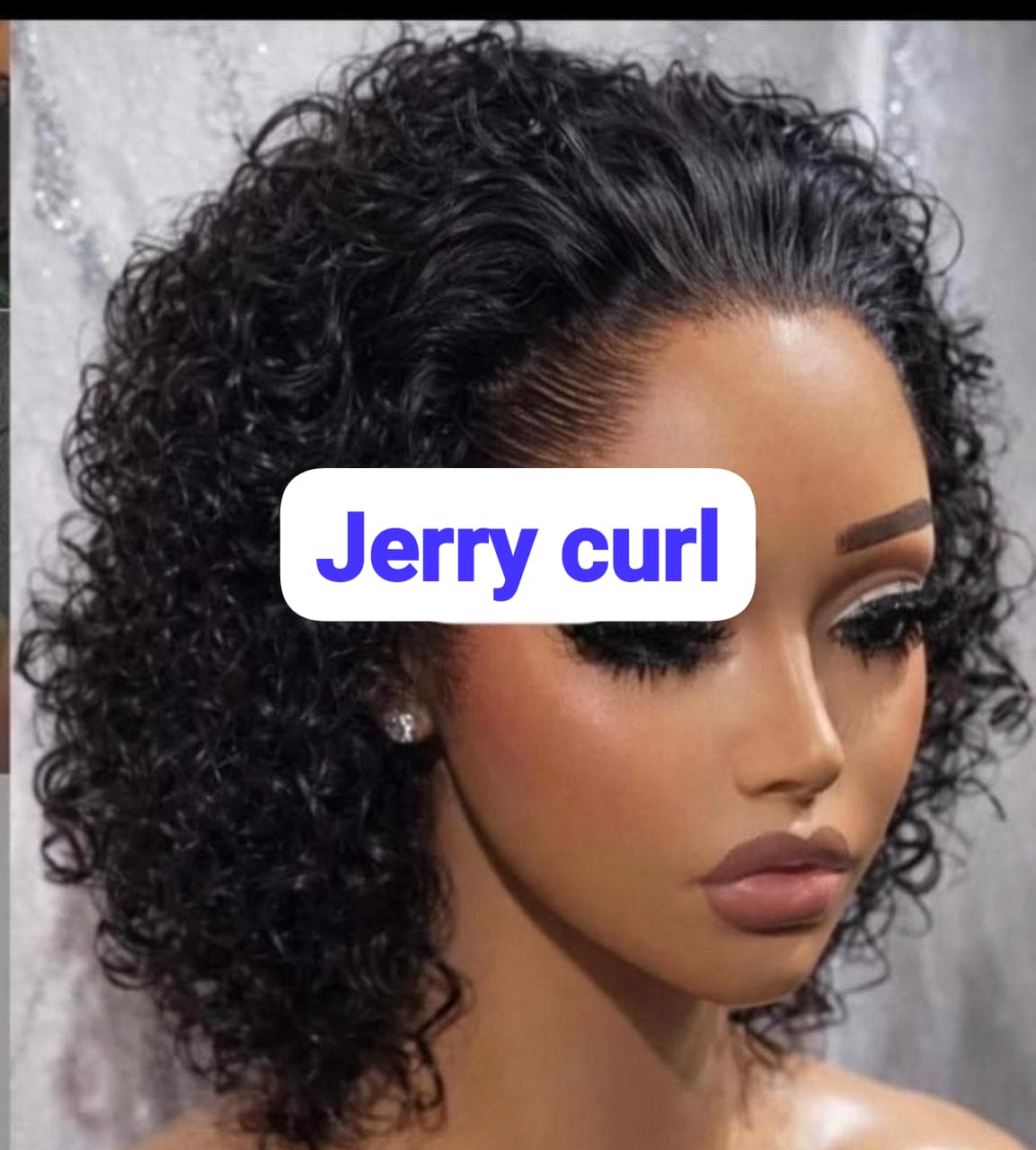 Jerry Curl Pixie Wig